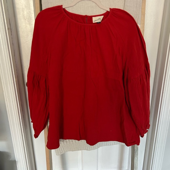 Universal Thread orange/Red Blouse - Picture 4 of 6